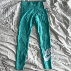 Teal Full-Length Nike Leggings